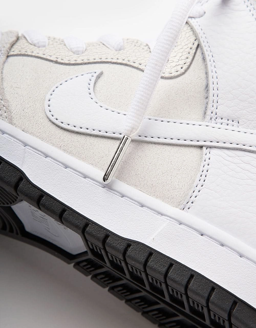Nike SB 'Anti Hero' Dunk High QS Skate Shoes - White/White-Black Nike Shoes Indoor