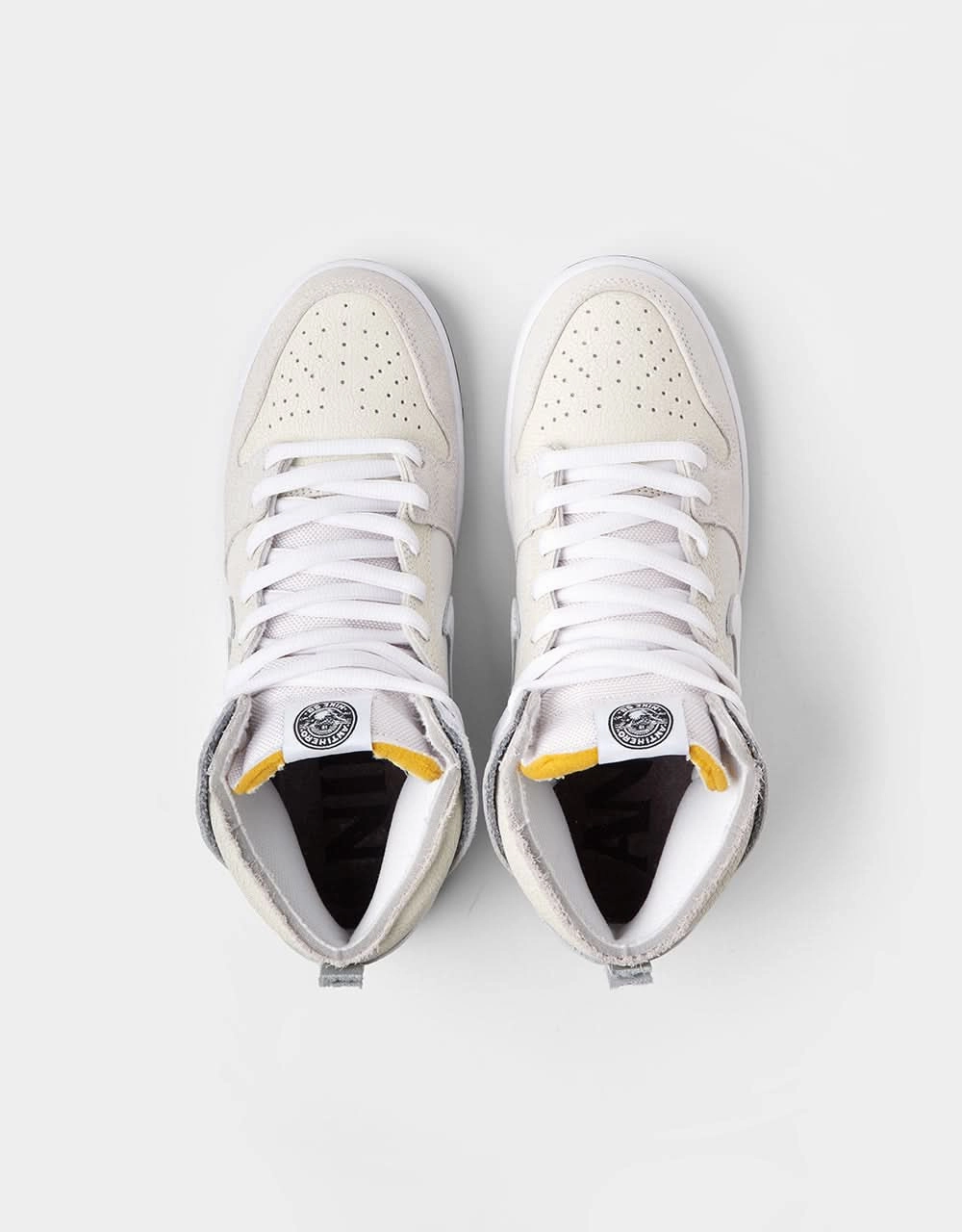 Jon Jones Shoes Nike Nike SB 'Anti Hero' Dunk High QS Skate Shoes - White/White-Black