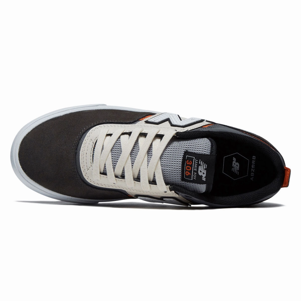 Wide Width Skate New Balance 306 Foy Shoes - Dark Grey/Sea Salt