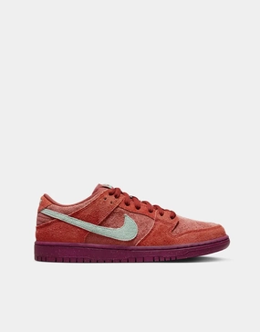 Nike SB Dunk Low Pro Premium Skate Shoes - Mystic Red/Emerald Rise-Rugged Orange-Rosewood-Mystic Red Nike Shoes For Workout