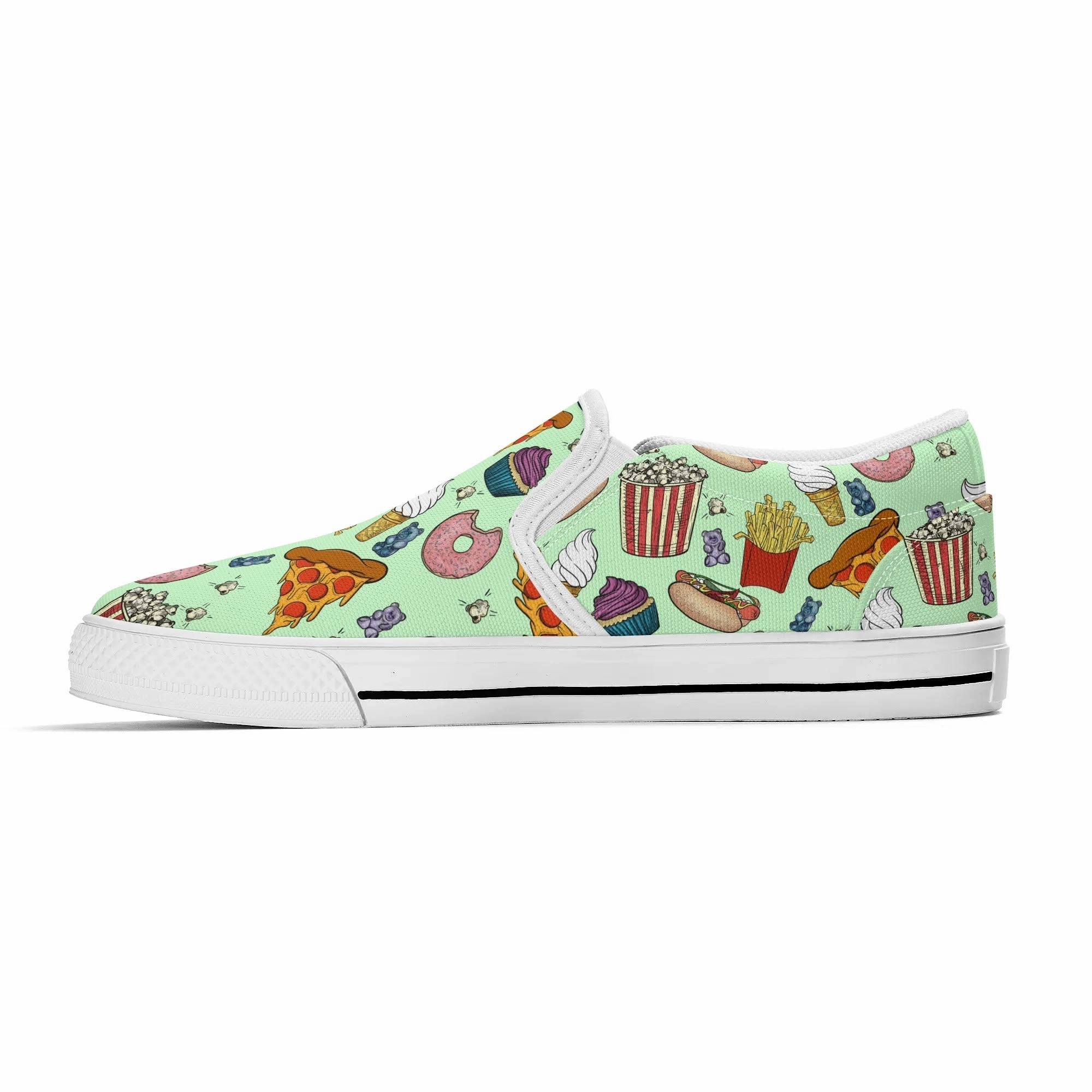 Slip-on Glow-in-the-dark Skull Skate womens-rubber-slip-on-shoes