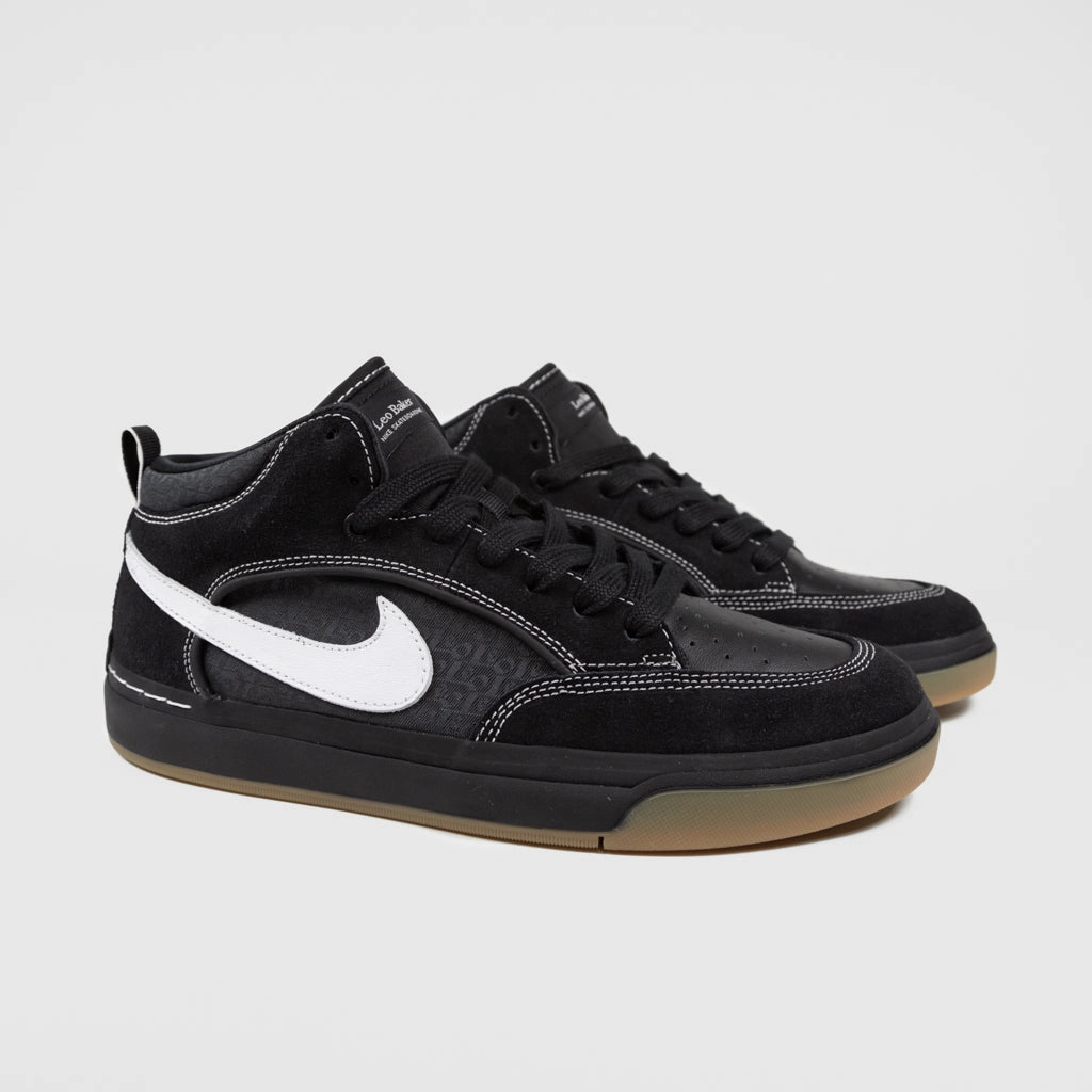 Luka Nike Shoes Nike SB - React Leo Baker Shoes - Black / White - Black