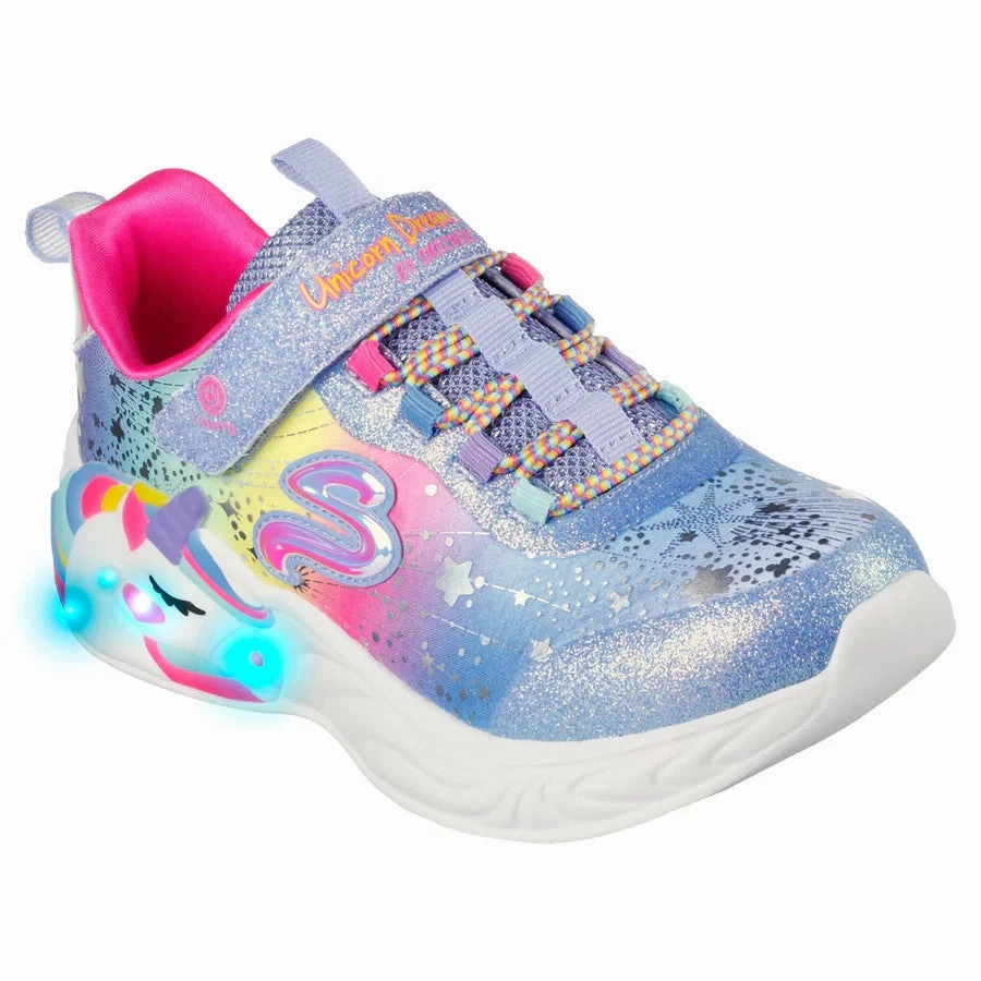 Golf Boa Skechers S Lights: Unicorn Dreams 302311L-BLMT Kids  Blue Multi Shoes JOBB2079