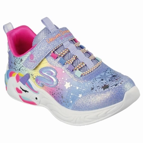 Skechers S Lights: Unicorn Dreams 302311L-BLMT Kids  Blue Multi Shoes JOBB2079 Golf Shoe Golf Shoe Sale Golf