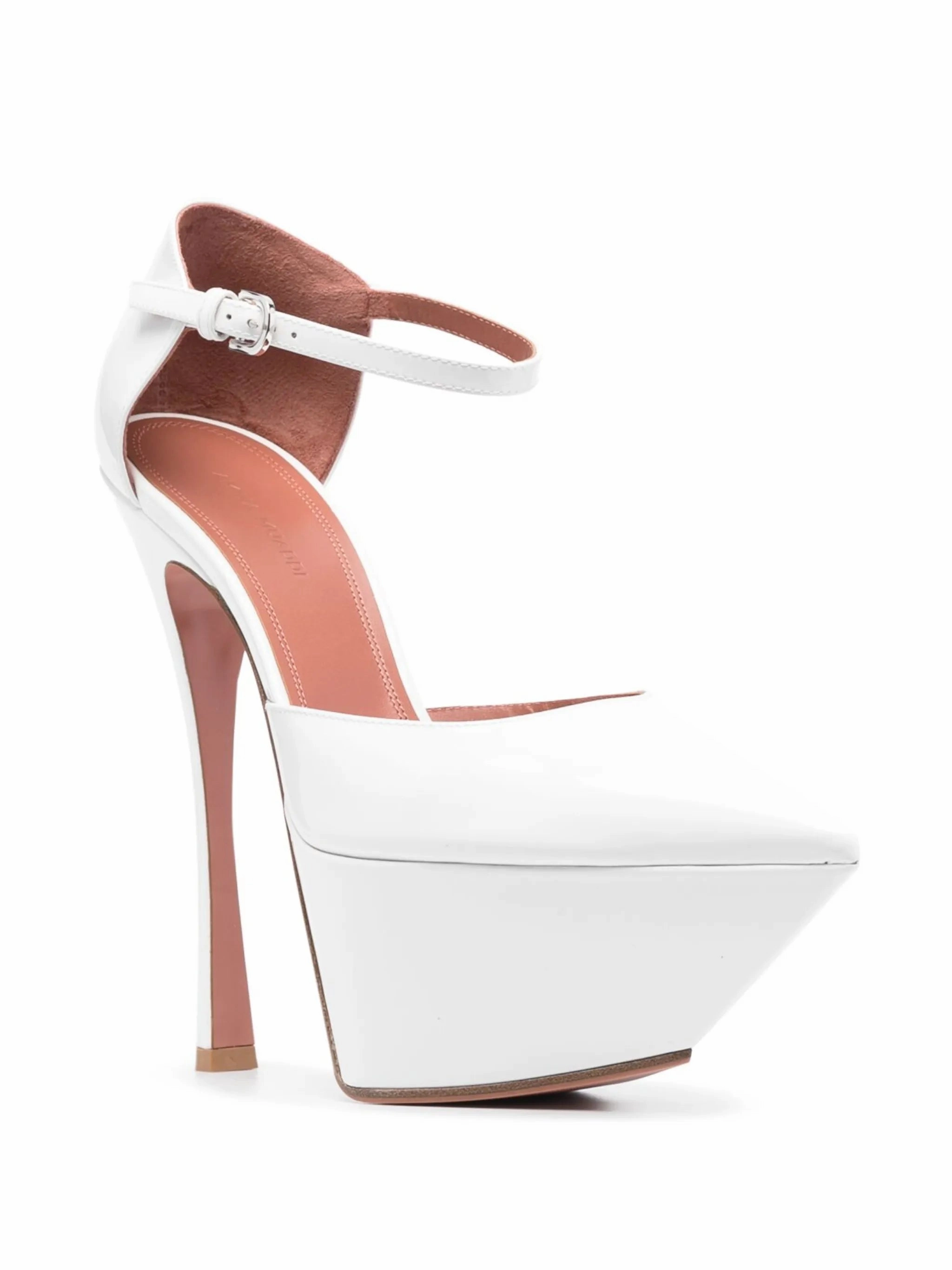 Angelica Plateau 150mm leather platform pumps Ankle Boots Sparkly