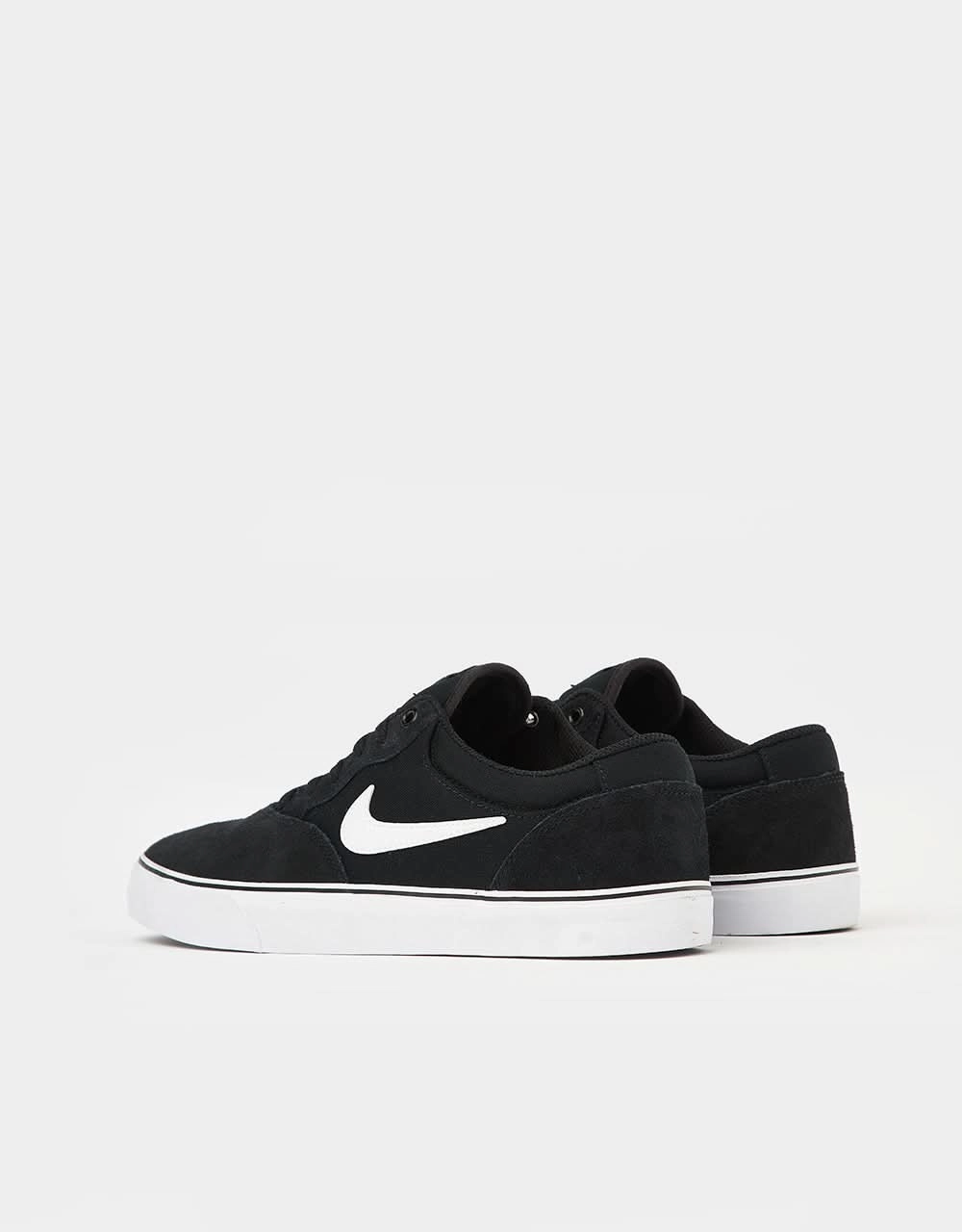 Nike Support Running Shoes Nike SB Chron 2 Skate Shoes - Black/White-Black