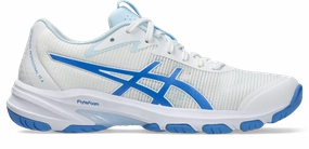 Best Asics Running Shoe For High Arch Asics Womens Netburner Professional FF 4 - White/Blue Coast