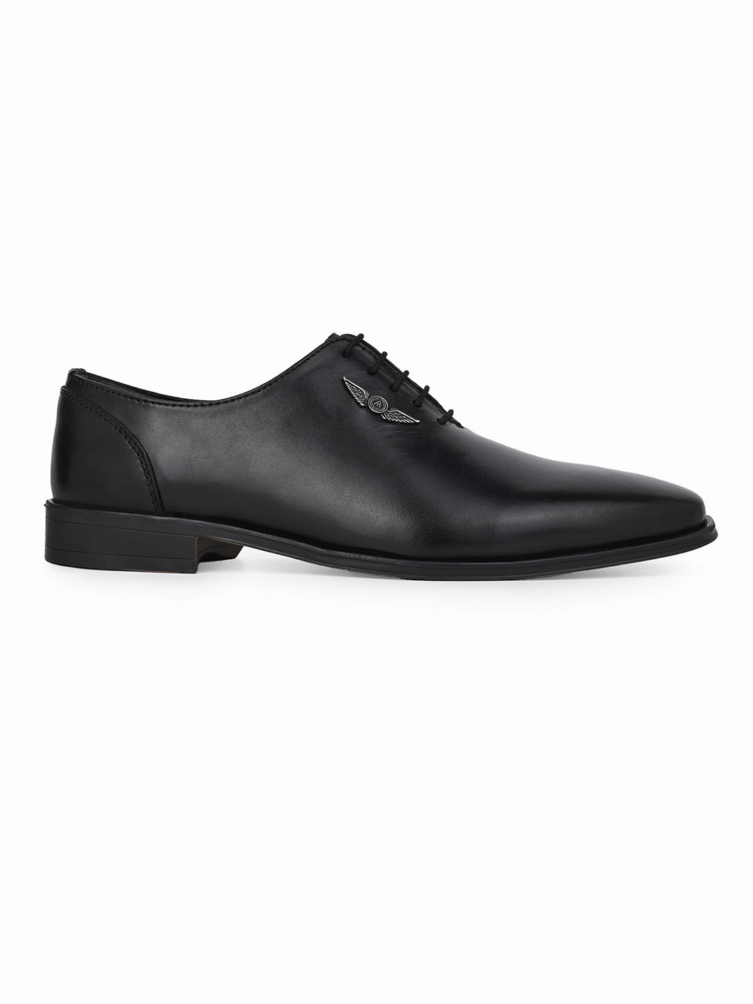 Derby Shoes And Jeans Black Leather Lace Up Shoes For Men With Sneaker Footpad
