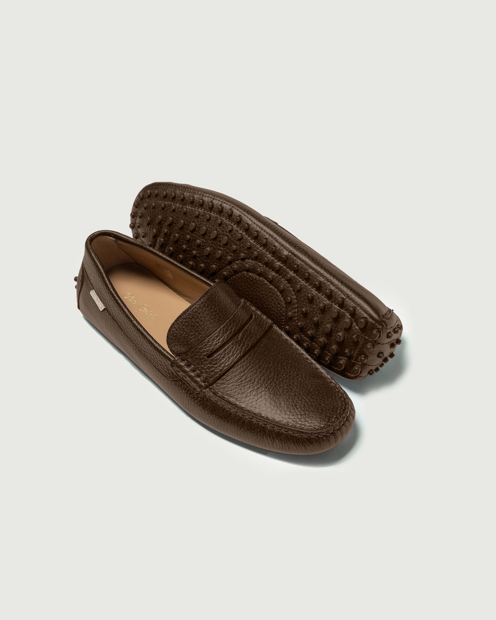 Driver | Chocolate Pebbled Ghillie Brogues Pattern