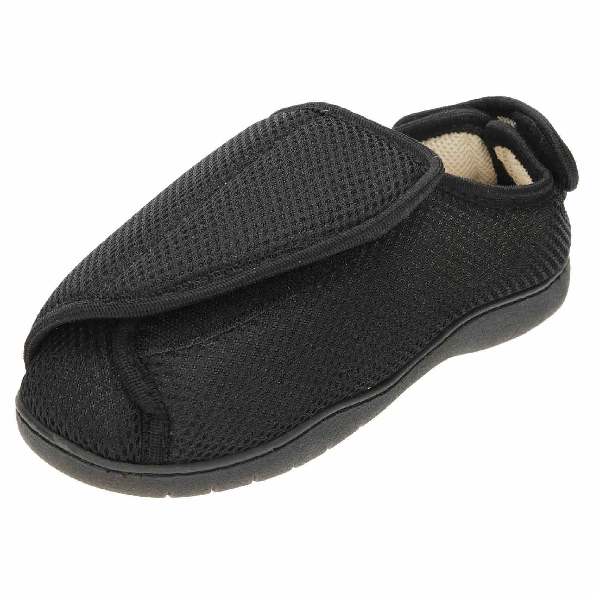 Unisex Extra Wide Fit Closed Toe Slippers Shoe Breathable E/5E Mens Ladies Coolest Slides