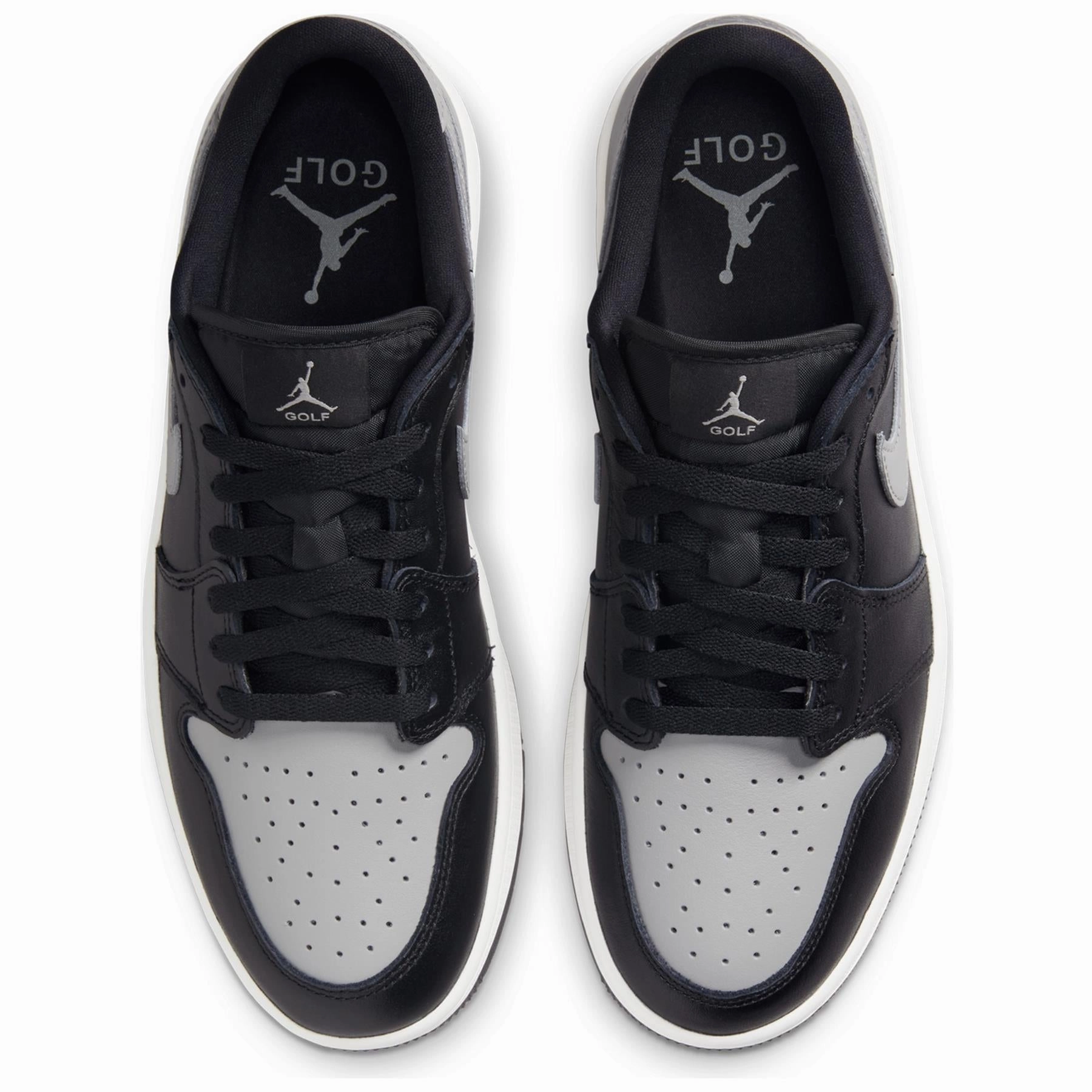 Halloween Shoes Nike Air Jordan 1 Low Golf Shoes Black/Medium Gray/Sail