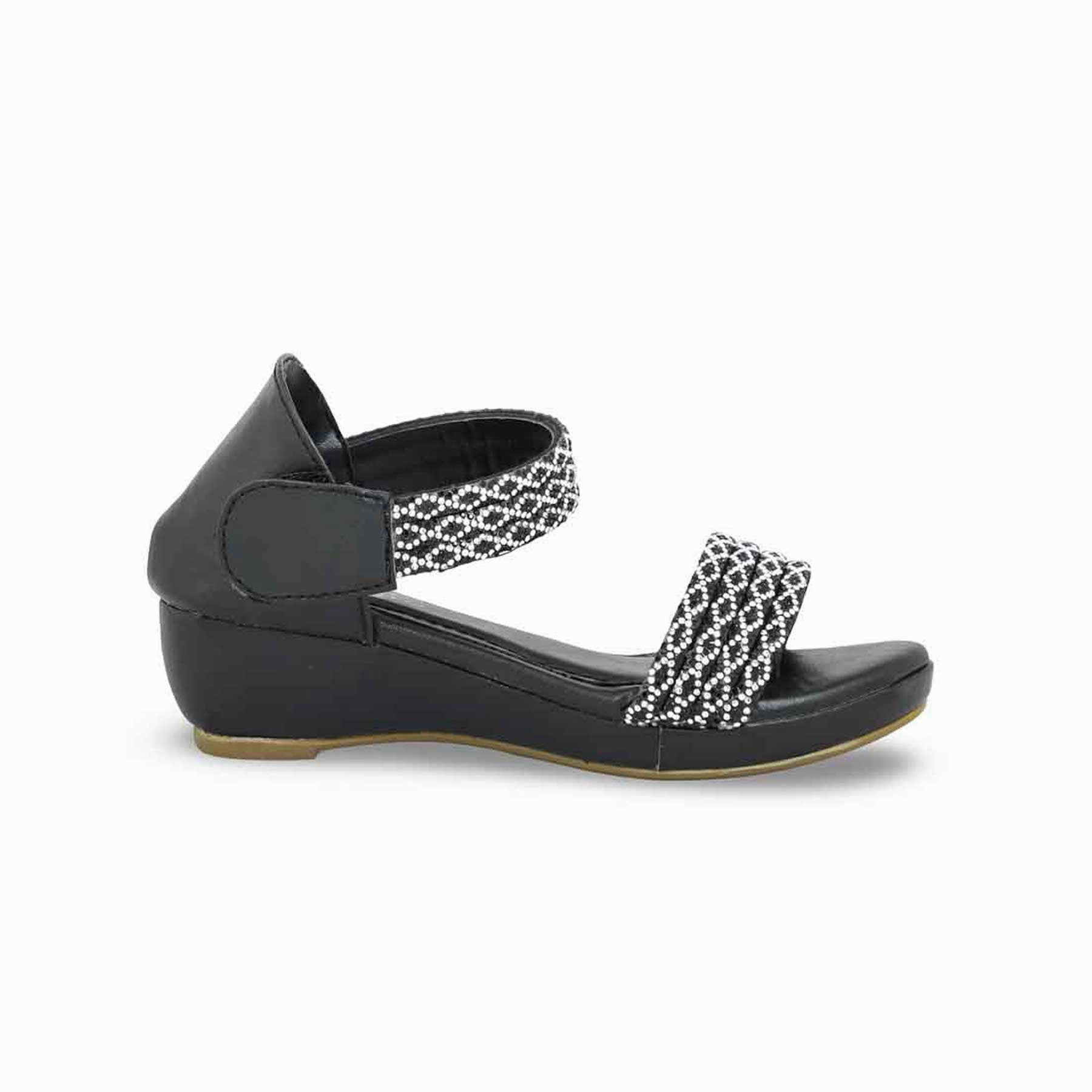 Sandals Grande St Lucian Photos Girls Black Fancy Sandal KD9878