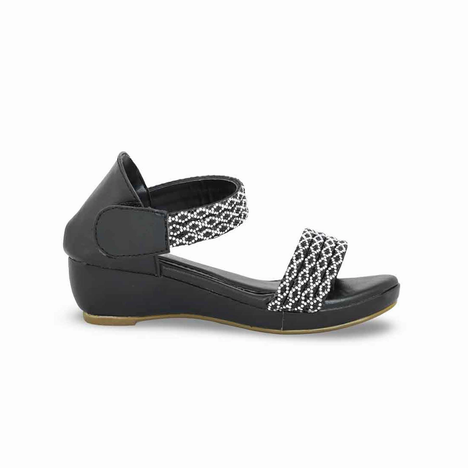 Nearby Girls Black Fancy Sandal KD9878