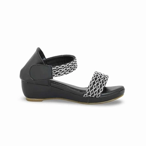 Girls Black Fancy Sandal KD9878 Sandals Caribbean