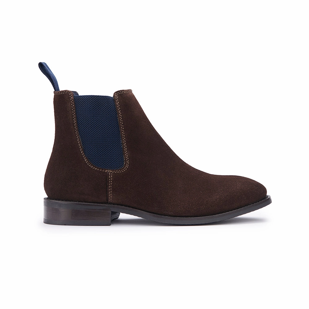 Kitten Heel Chelsea Boots Vanguard Chelsea Boot - Brown Suede