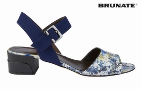 Br Astral Blue Ankle Boots Sheepskin Lined