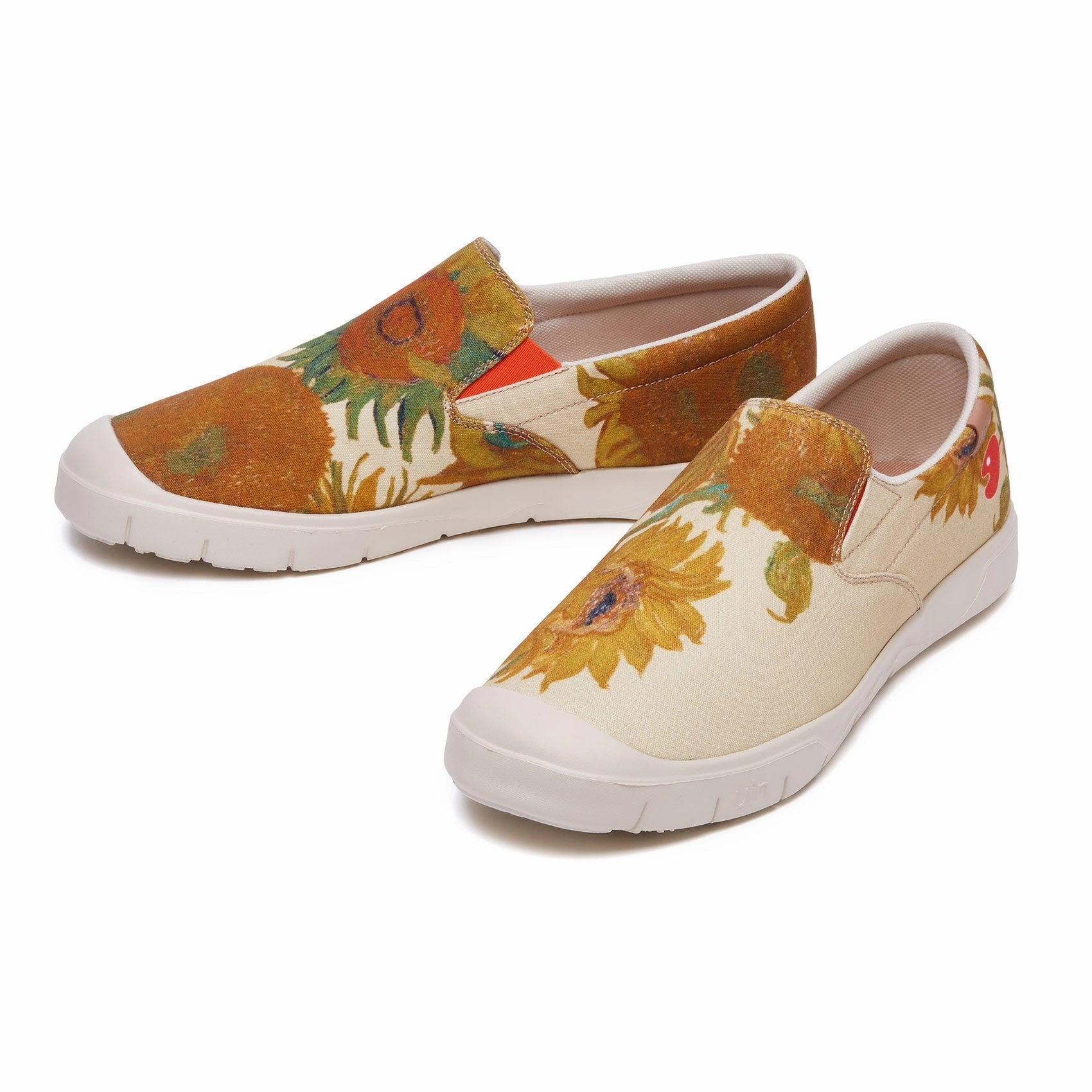 Cartoon Skate Shoes Van Gogh Sunflowers Cadiz Men