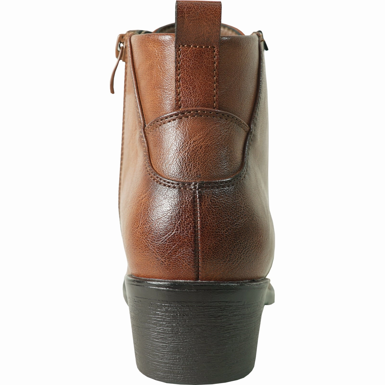 Western Style Suede Ankle Boots VANGELO Women Boot HF1401 Ankle Dress Boot Brown