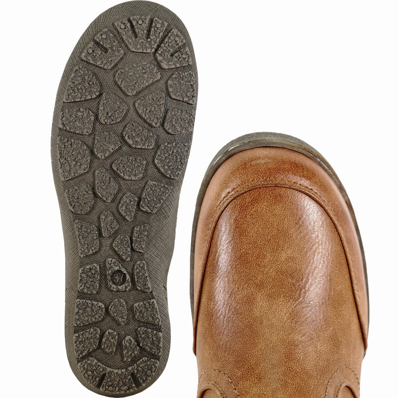 Ankle Boots Wide Toe Box VANGELO Women Boot OY4404 Ankle Casual Boot Tan