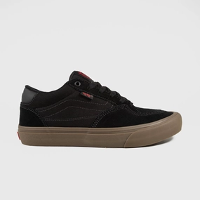 Customize Skate Shoes Online Vans - Skate Rowan Shoes - Black / Dark Gum