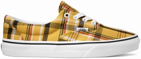 With Fat Laces Winterised Skate Vans Eras Plaid Yellow/True White