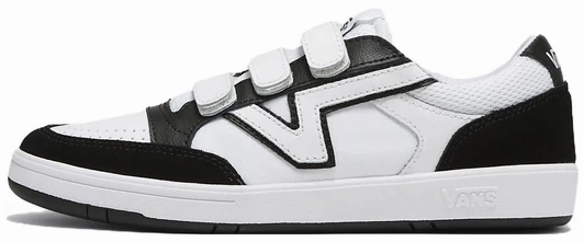 Vans Lowland CC Velcro Black/True White 2000s Skater Shoes