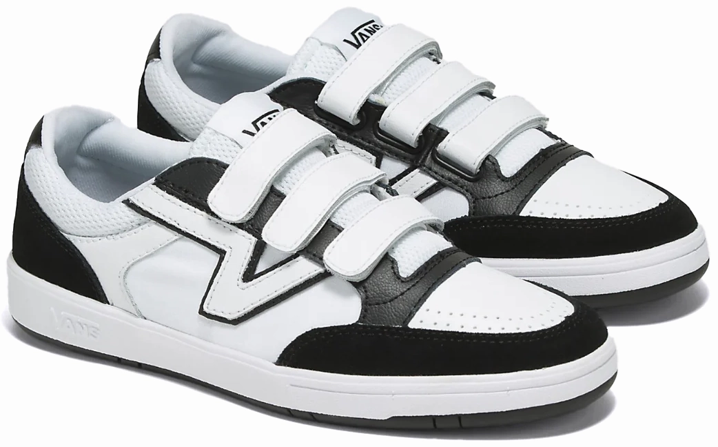 Vans Lowland CC Velcro Black/True White Skate Shoes Professional