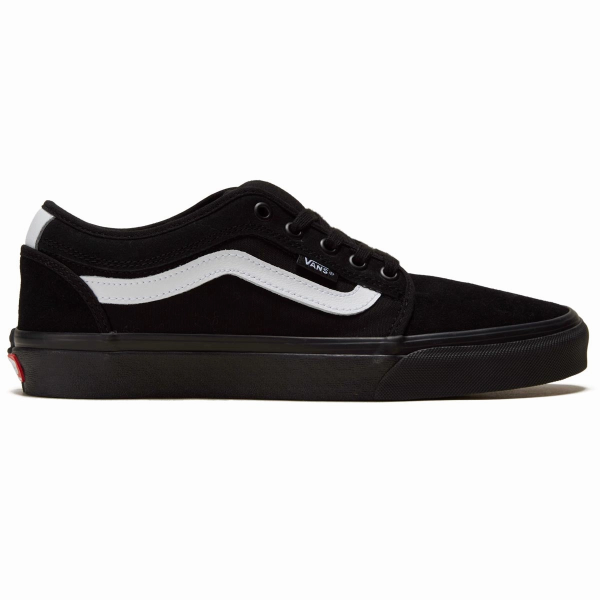 Vans Skate Chukka Low Sidestripe Shoes - Black/Black/White