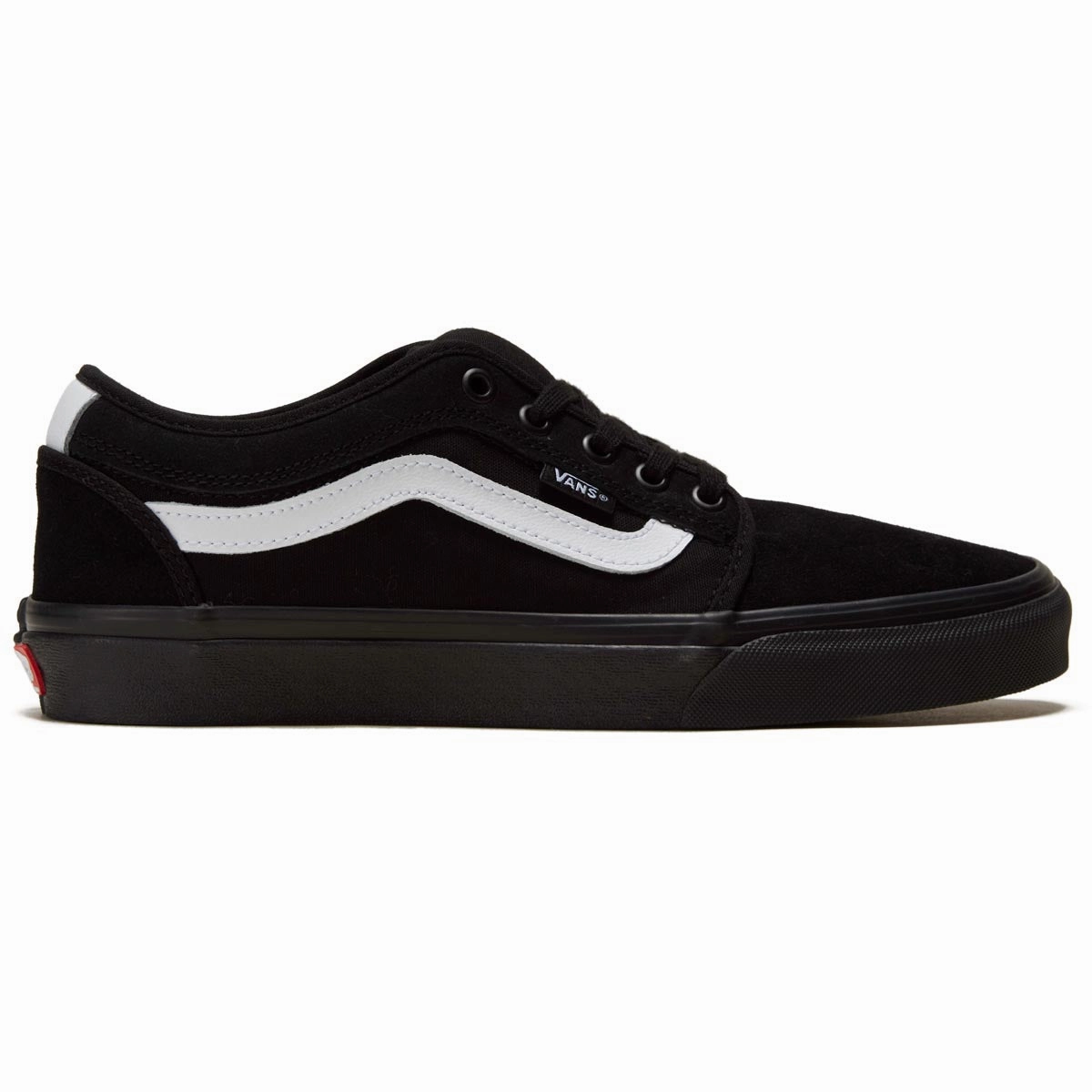 Vans Skate Chukka Low Sidestripe Shoes - Black/Black/White Best Shoes To Skate In Reddit