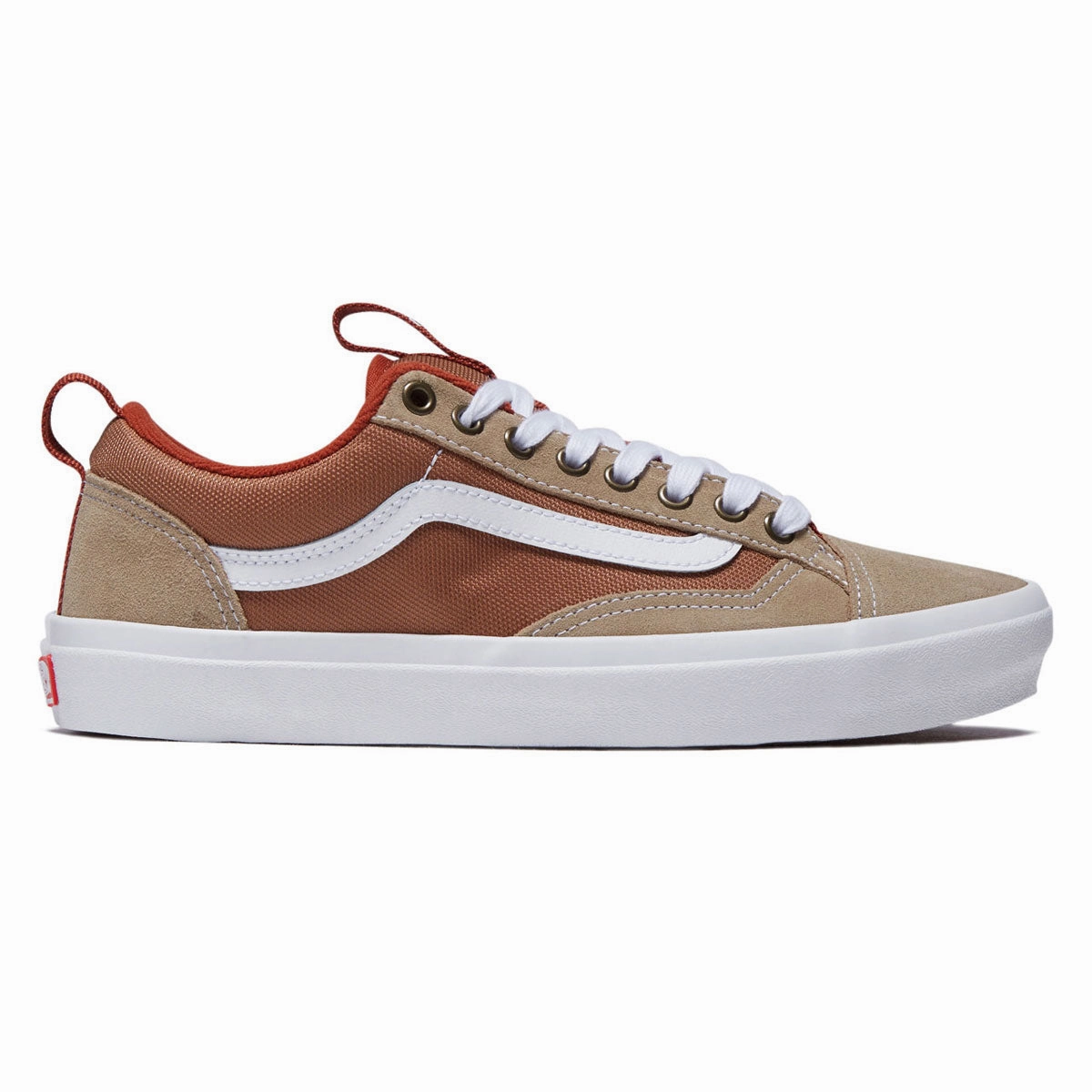 Vans Skate Old Skool 36  Shoes - Khaki/Burnt Orange Skate Shoes For Wide Feet Reddit