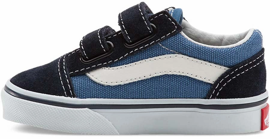Vans Toddler Old Skool Velcro Navy Supreme Skate
