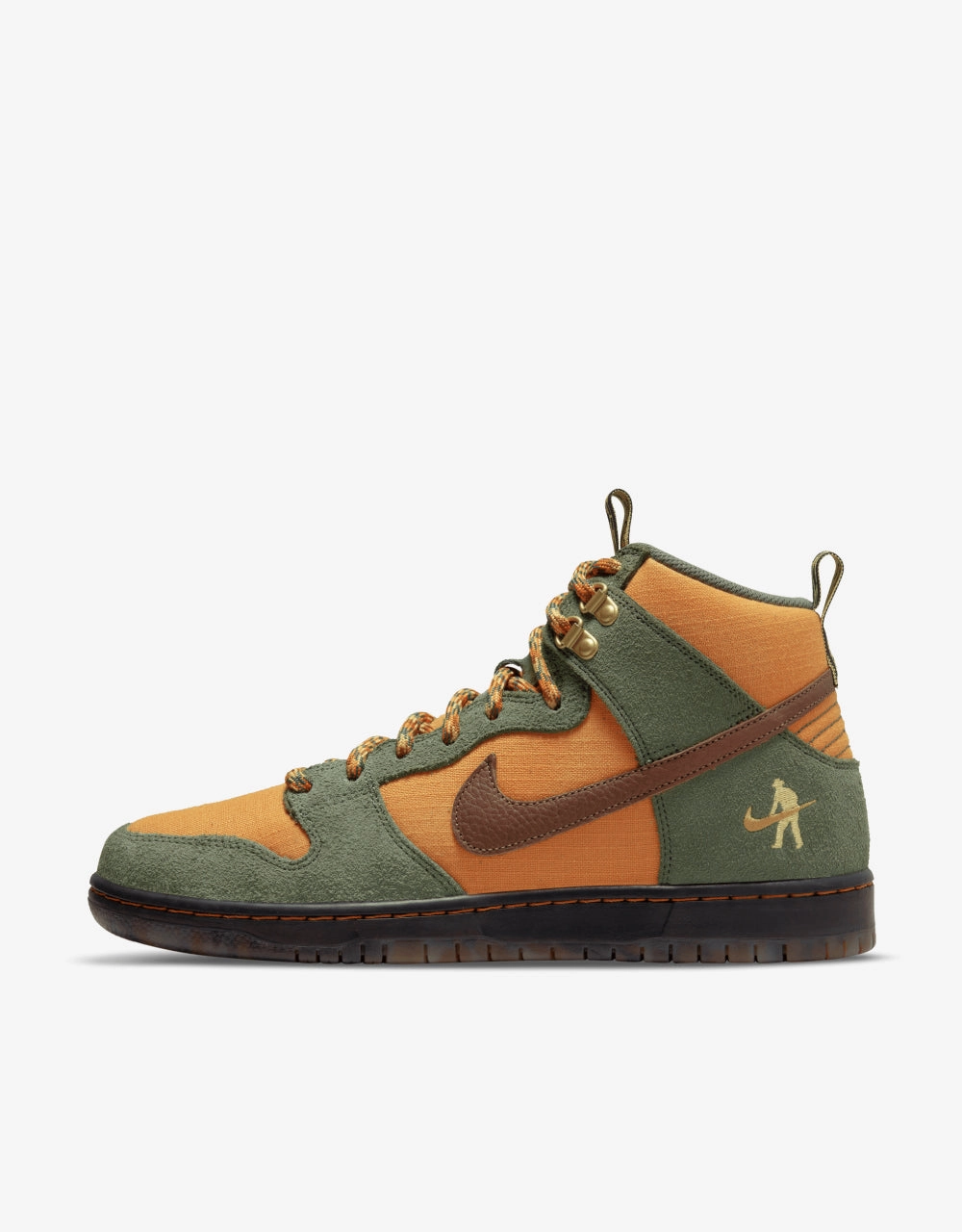 Nike Air Turf Shoes Nike SB Dunk High Pro QS Skate Shoes - Carbon Green/Cider-Wheat Gold
