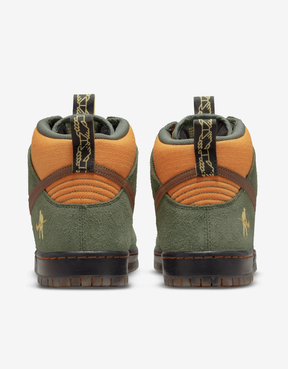 Nike Max Air Basketball Shoes Nike SB Dunk High Pro QS Skate Shoes - Carbon Green/Cider-Wheat Gold