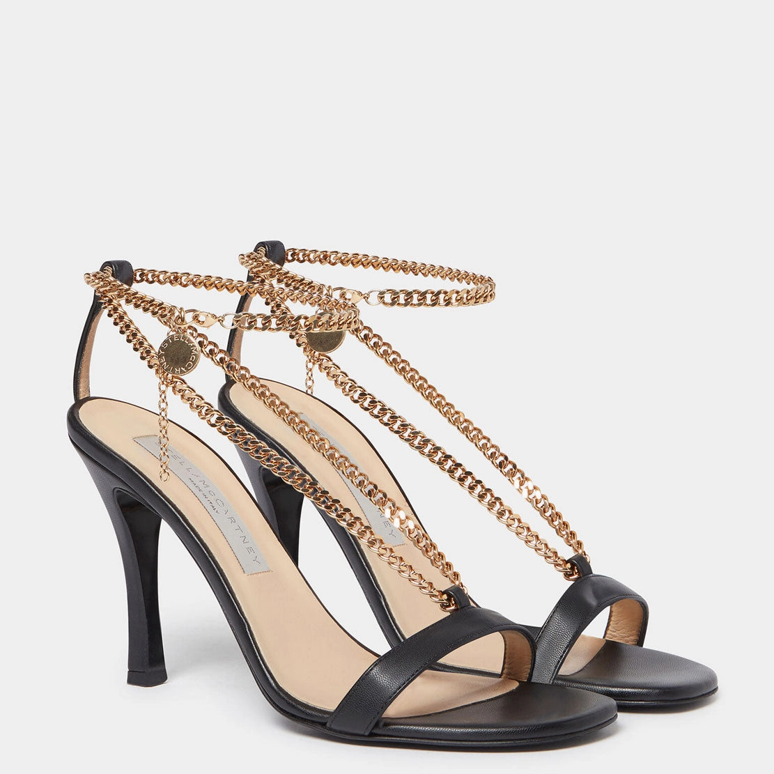 Stella Chain 100 Sandals, Black Ankle Boots Winter Style
