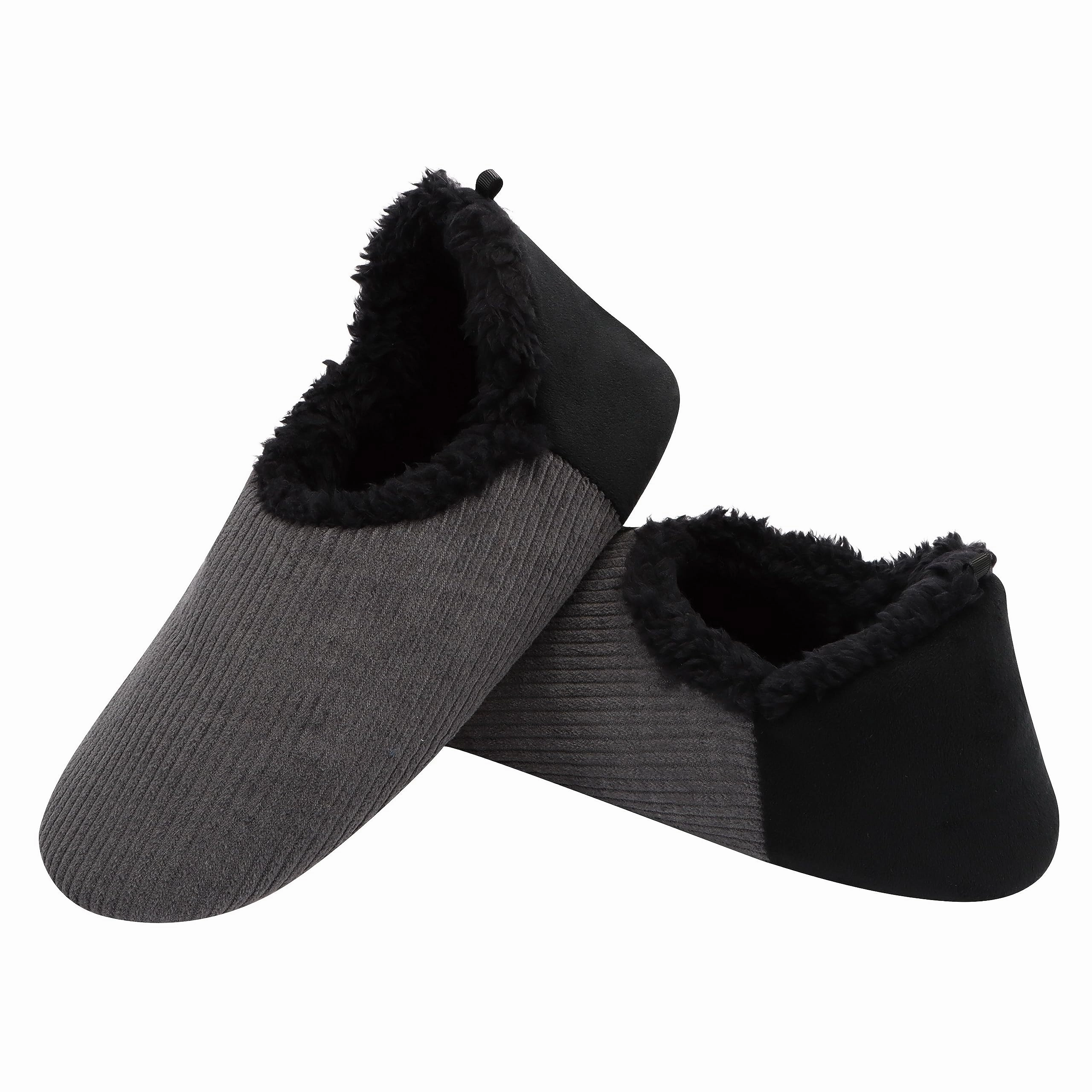 Mens CB Corduroy Slippers Grey Ugly Slippers Funny