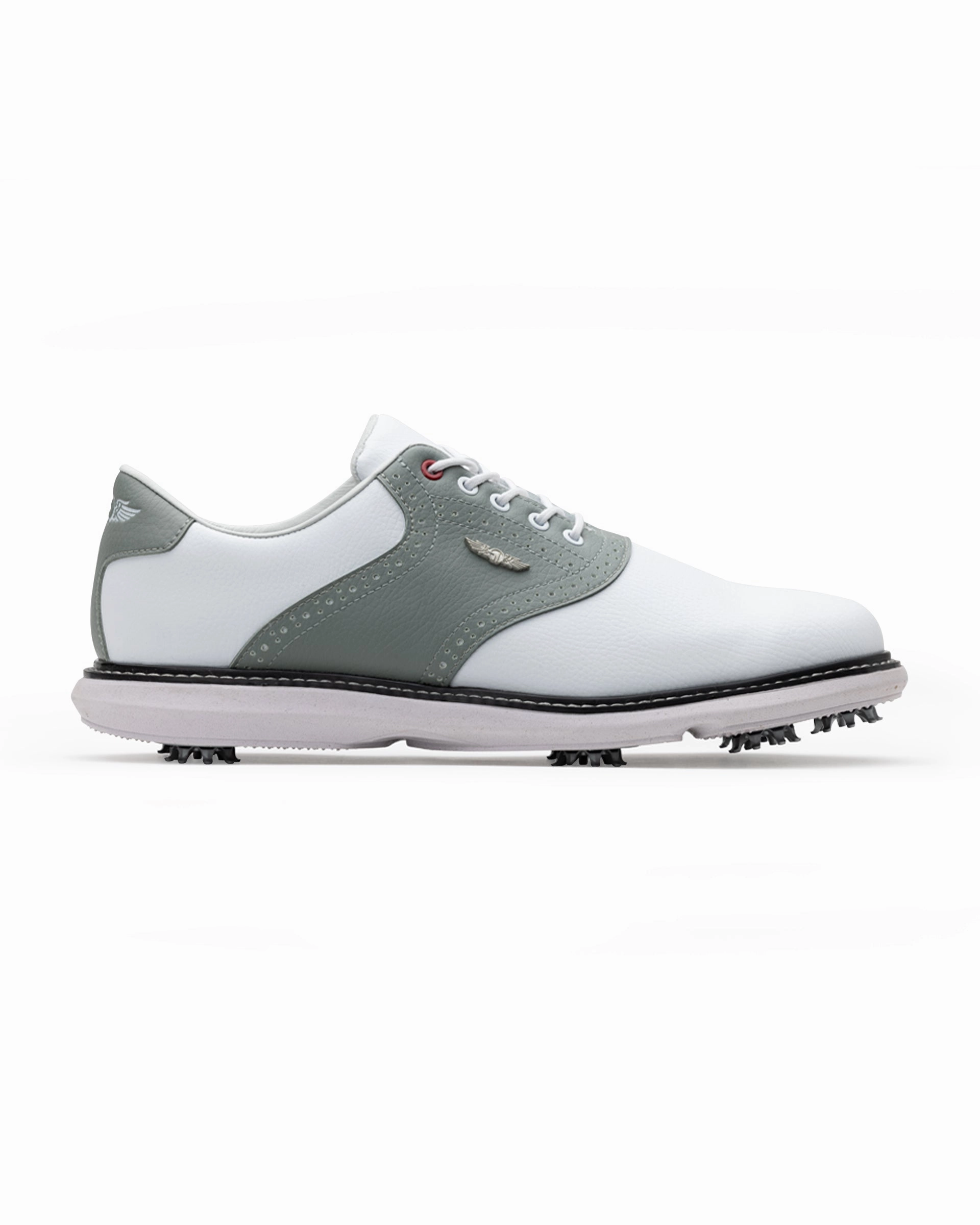 Black Golf Shoes For Men Victory Classic Shoe - White Carbon