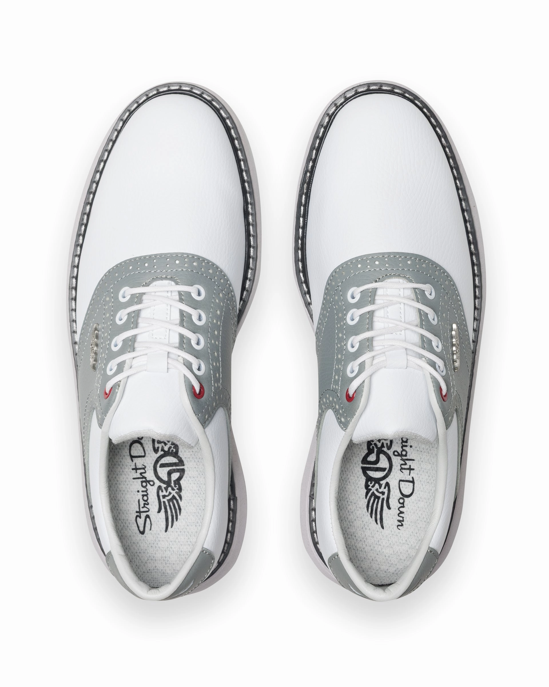 Women Wide Golf Spikes For Regular Victory Classic Shoe - White Carbon