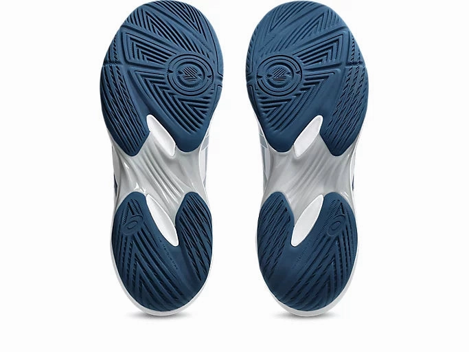 Asics Men's Gel-Rocket 12 Volleyball shoe - white/mako blue Asics Indoor Football Shoes