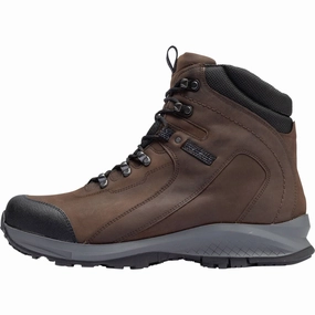 Approved Boots Waldlaufer 335978 401 216 - Hen Mens Wide Brown Leather Waterproof Water Resistant Arch Support Lace Up Ankle Boots