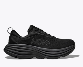 Hoka Mens Bondi 8 Extra-Wide- Black/Black (1127955-BBLC) Stable Walking
