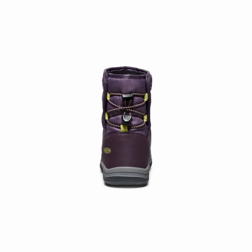 Big Kids' Puffrider Waterproof Winter Boot  |  Black Plum/Daiquiri Green Snow Boot Protector