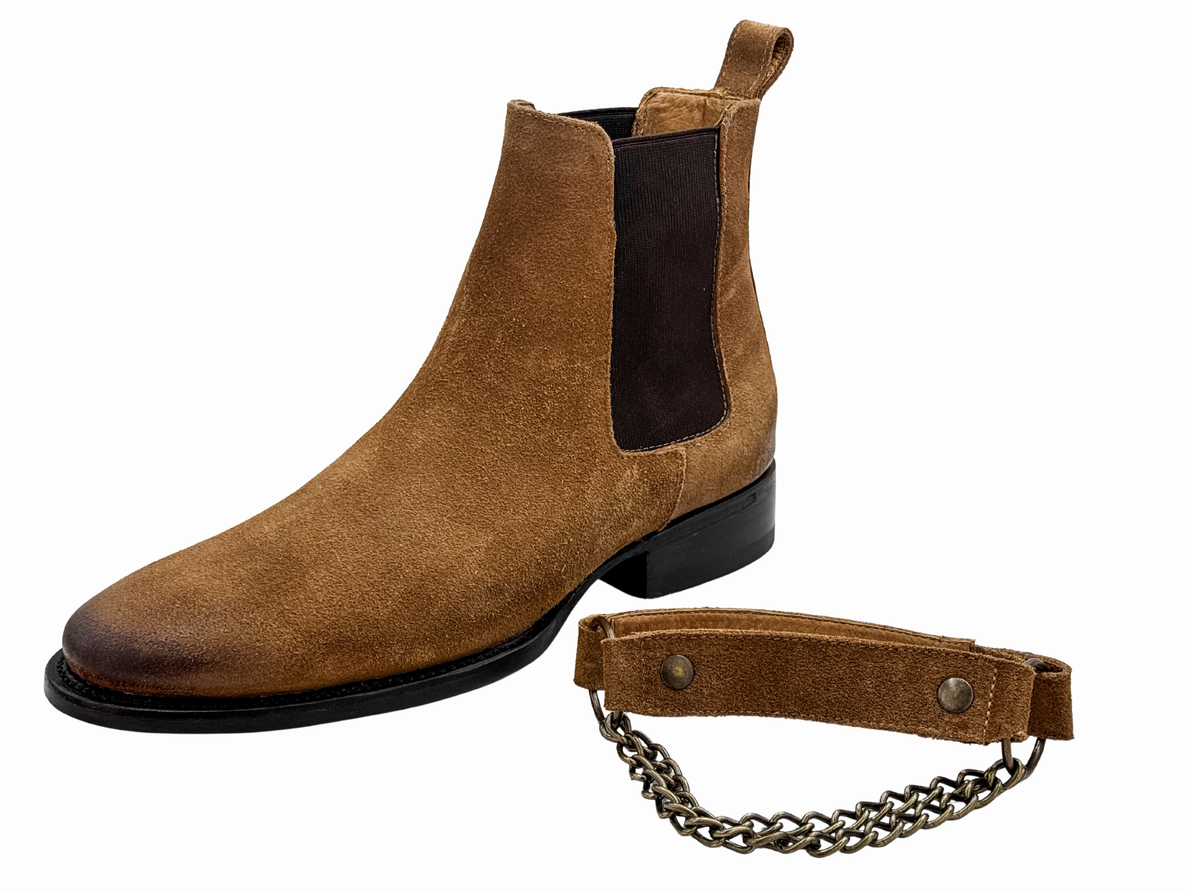 SUEDE CHELSEA Chunky Knee High Chelsea Boots