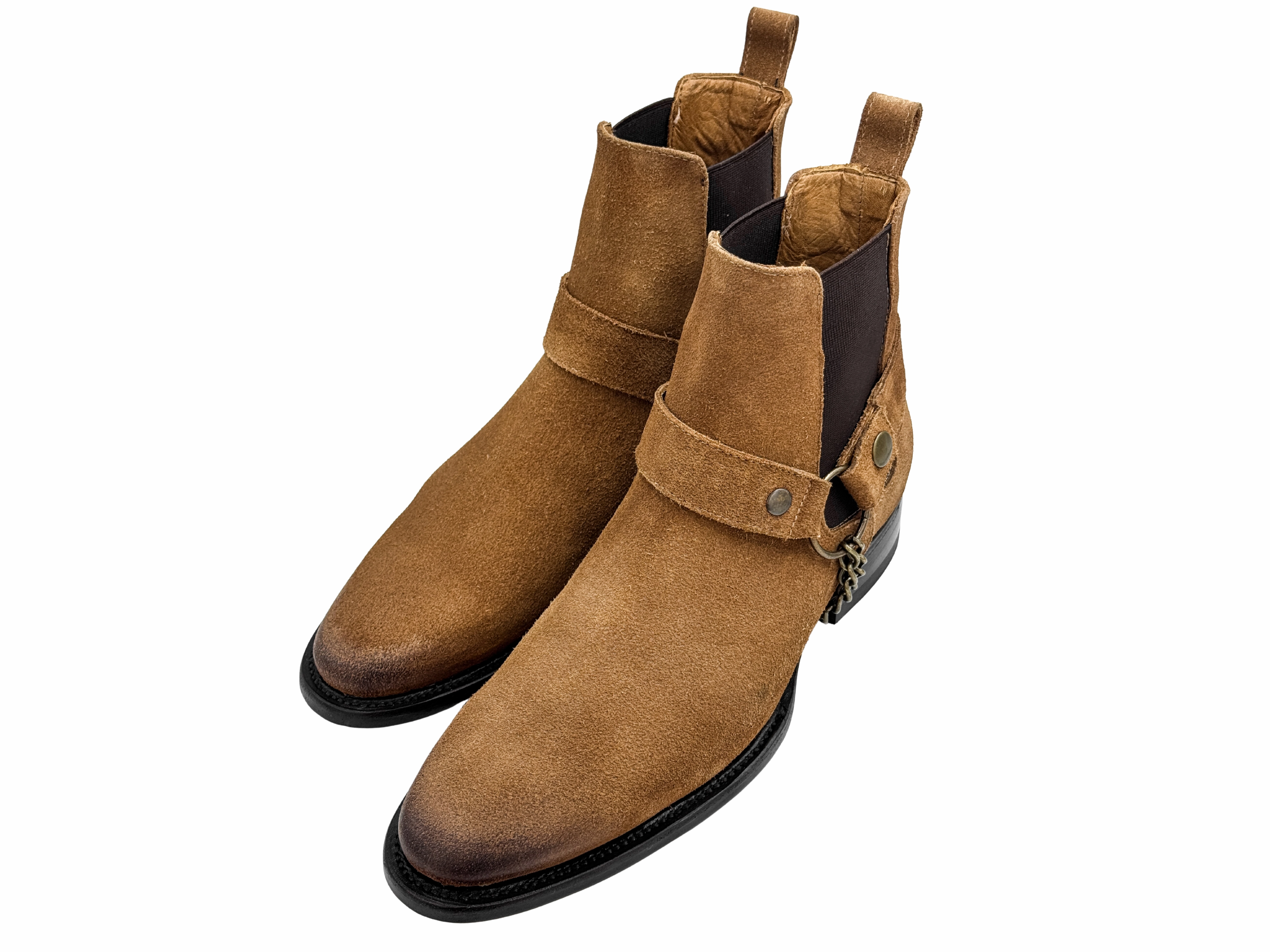 Wide Leather Chelsea Boots SUEDE CHELSEA