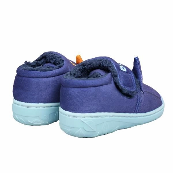 William Lamb Boys Slipper Bluey Terry Cloth Slippers With Rubber Soles