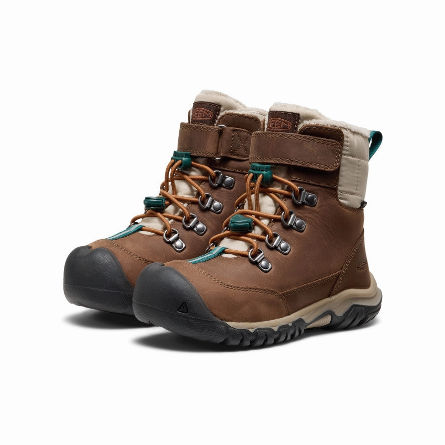 Little Kids' Kanibou Waterproof Winter Boot  |  Dark Earth/Roasted Pecan Ugg Snow Boots Adirondack