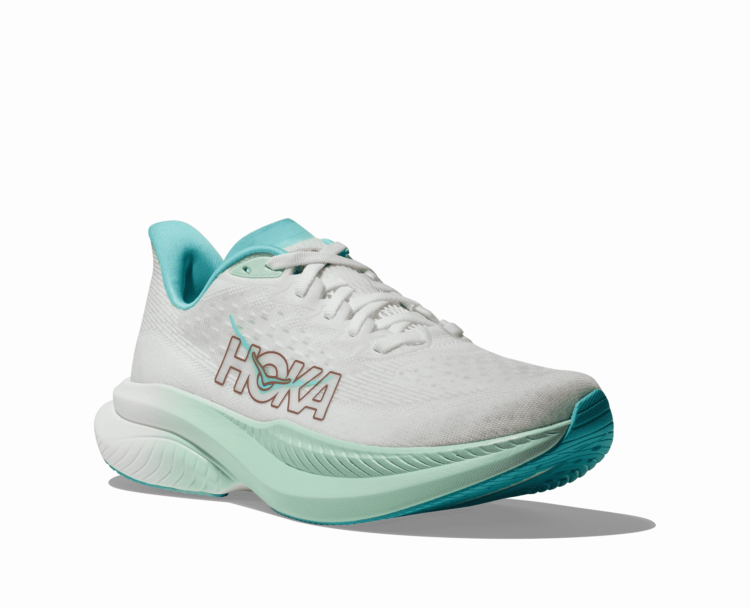 Women's - HOKA Mach 6 - Frost / Rose Gold Badminton Shoes Online Sale
