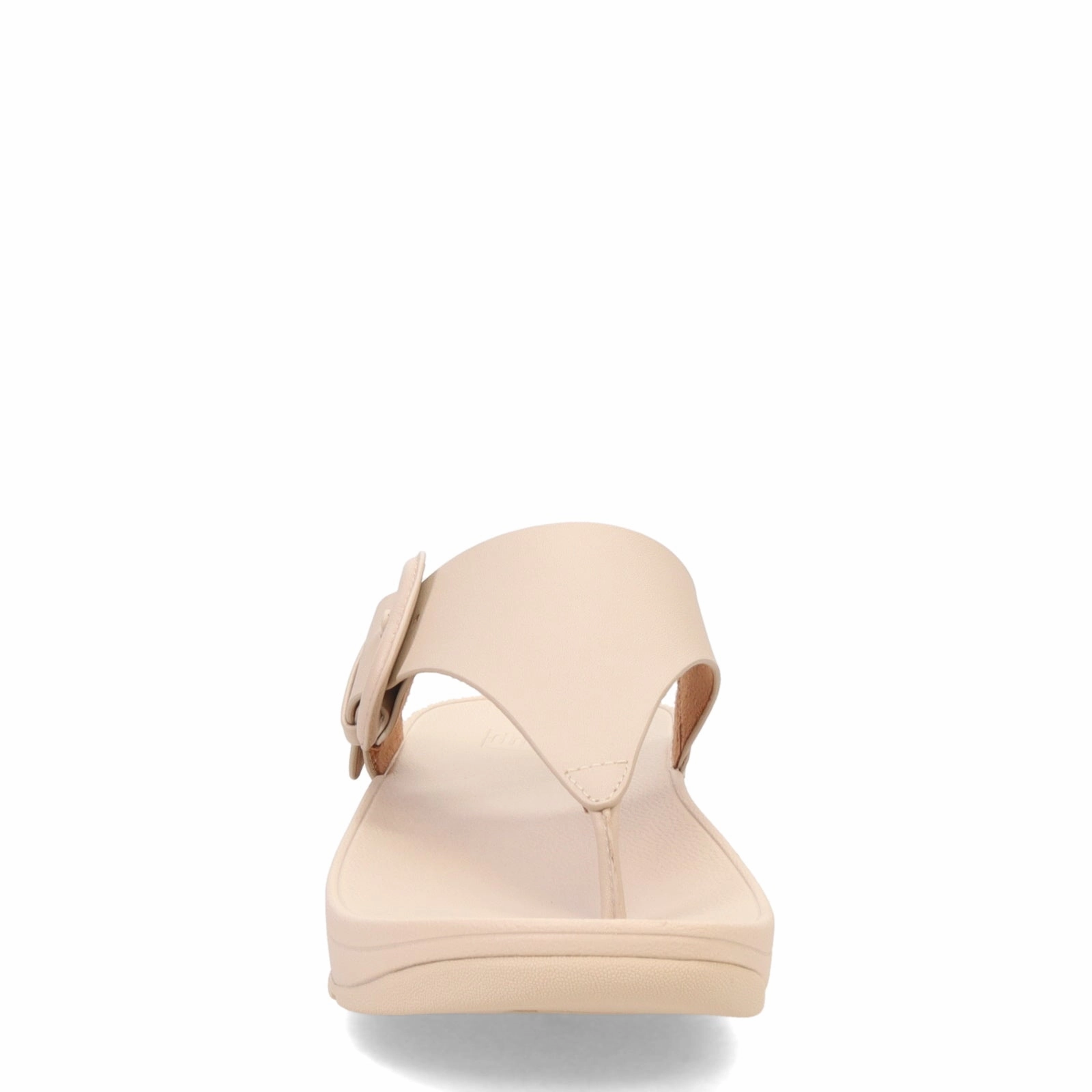 Women's FitFlop, Lulu Covered Buckle Thong Sandal Gold Strap Flip Flops