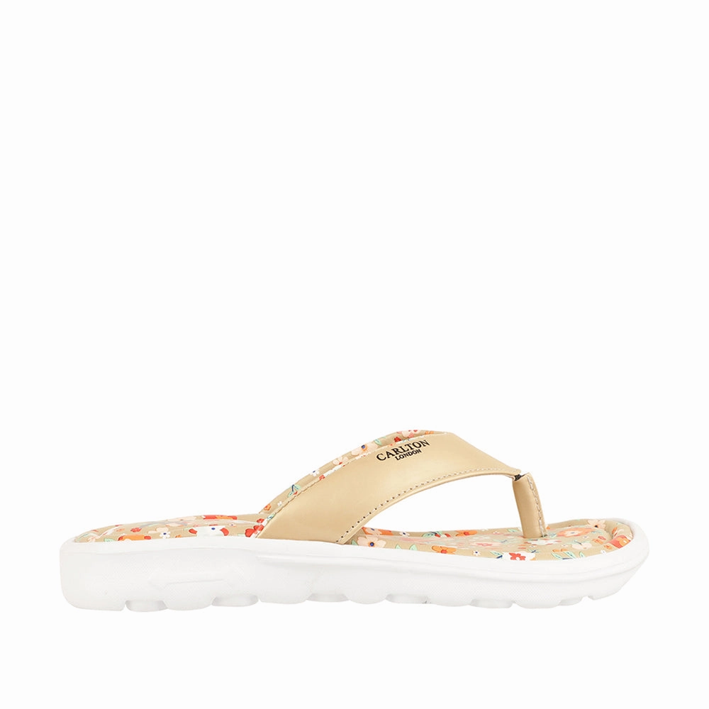 Women's Floral Print Comfort Thong Flip-Flops Flip Flops Sports Direct