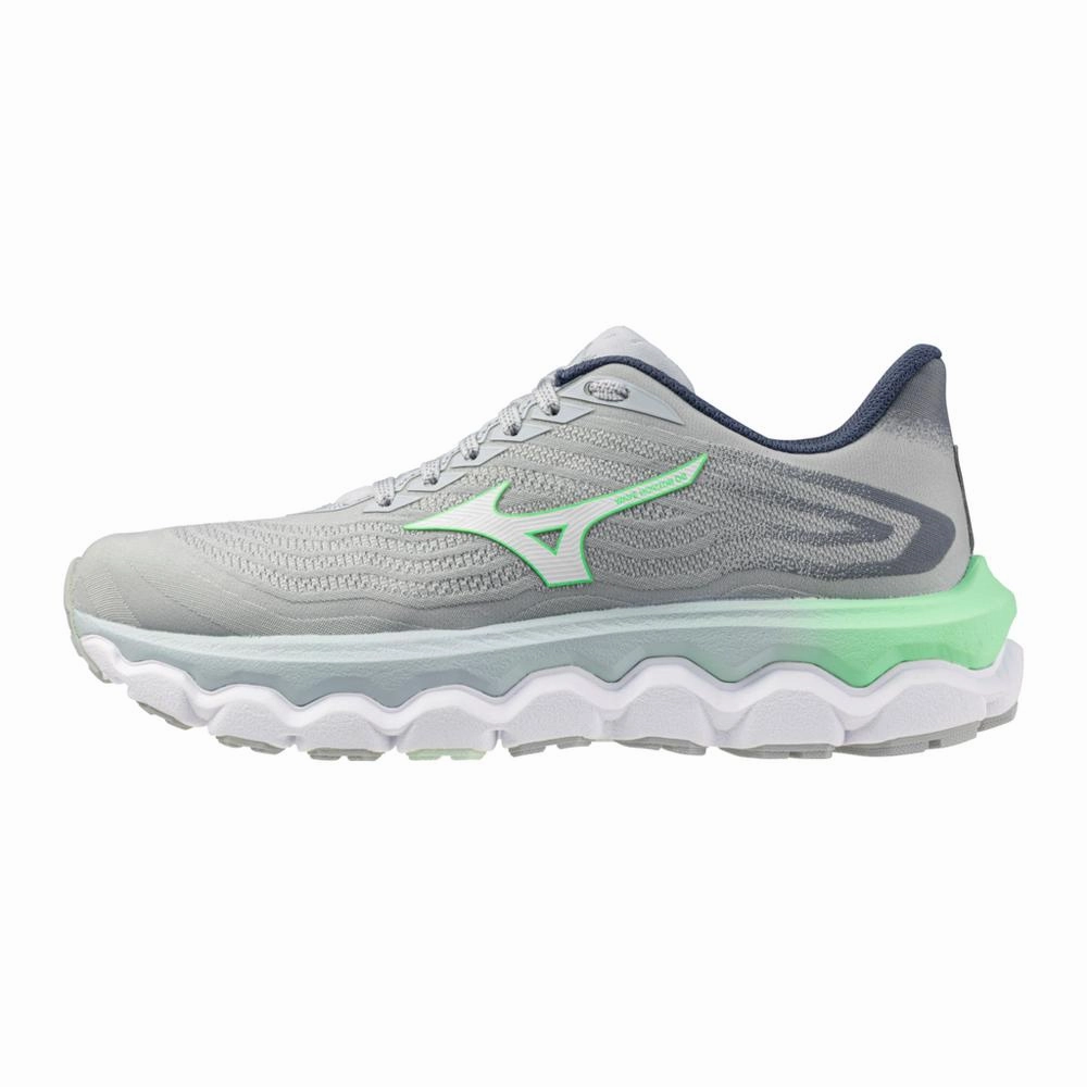 Women's Mizuno Wave Horizon 8 Running Shoe in Pearl Blue White Best Cross Trainer Shoes For Heavy Person