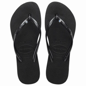 Light Flip Flops Women's Slim Crystal SW II